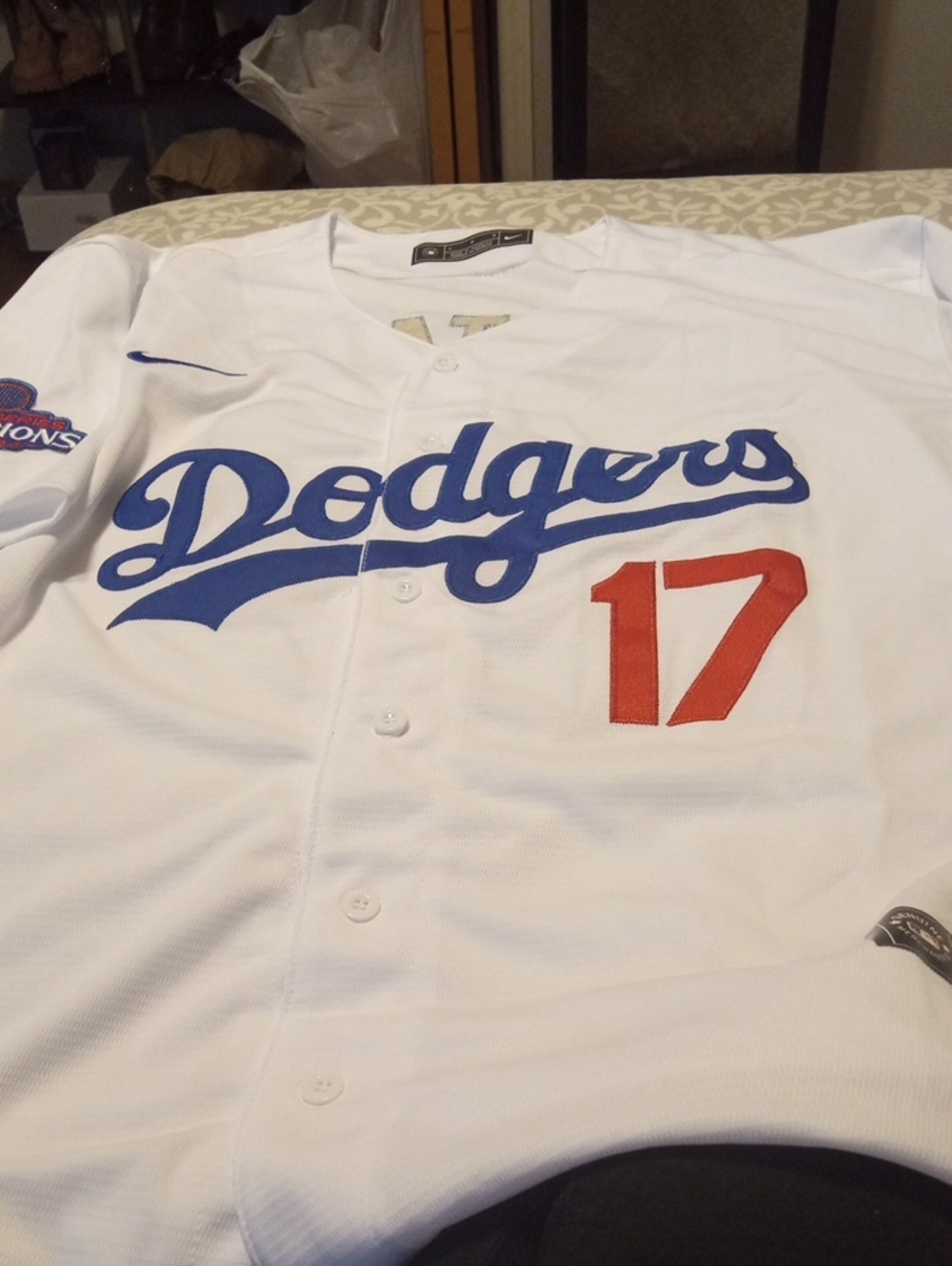 Nike White Top with Black Label Accents